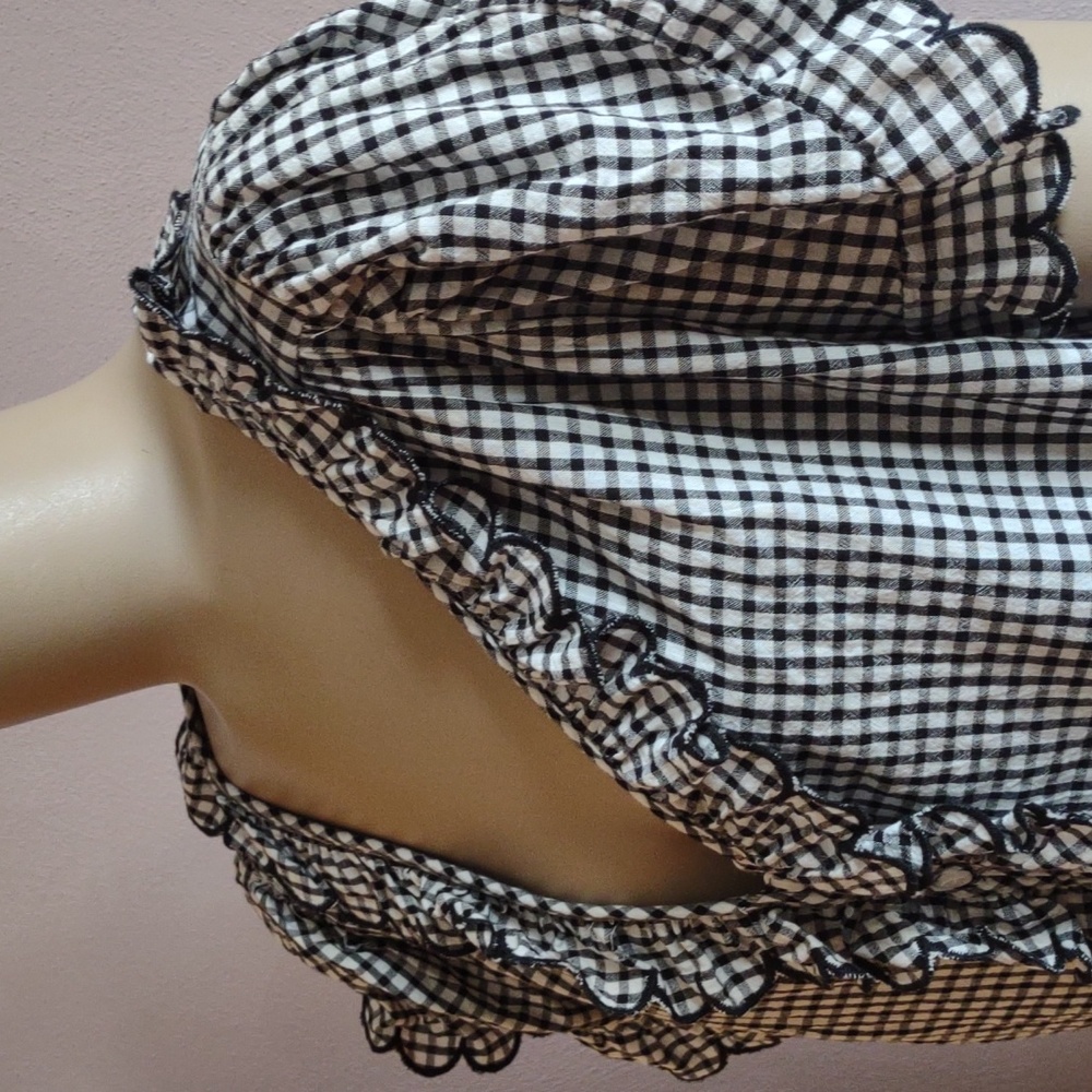 Max Studio gingham top
